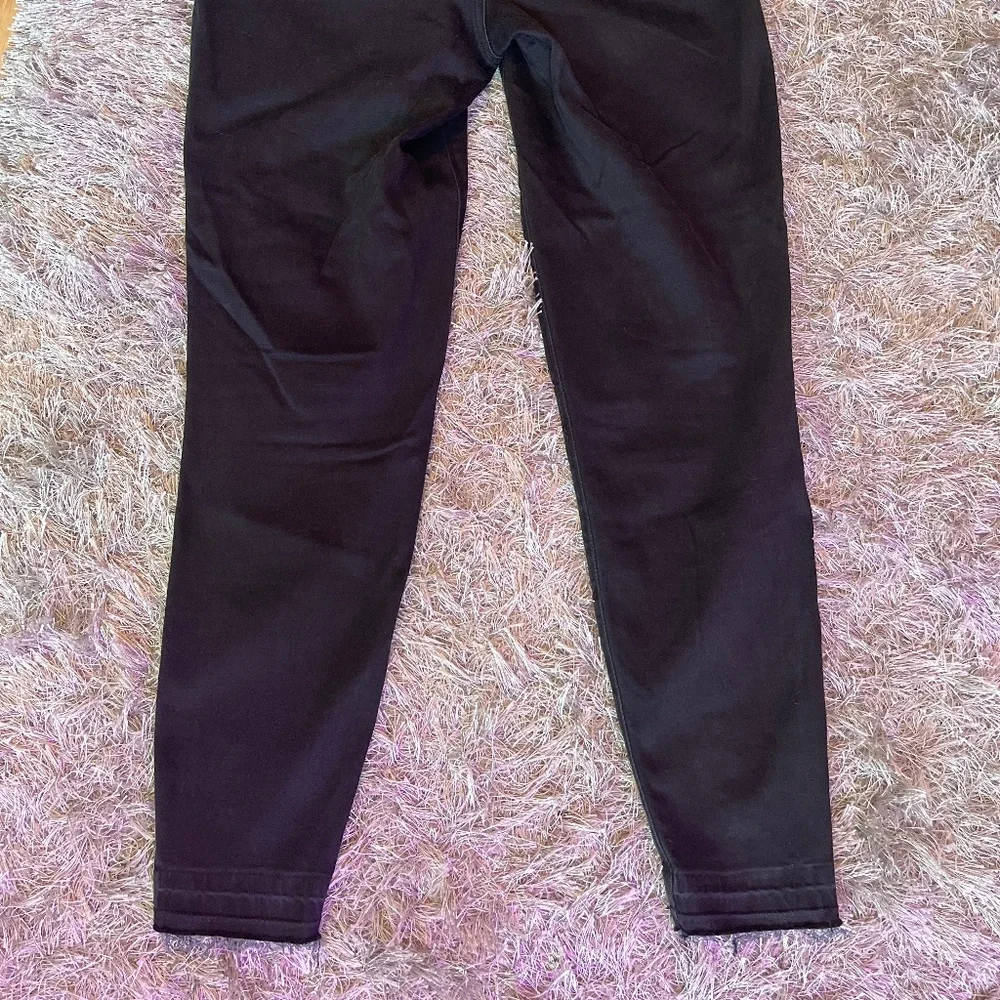 SPANX Black Distressed Skinny Pull On Denim Jeans / Pants Size XL - Picture 7 of 8